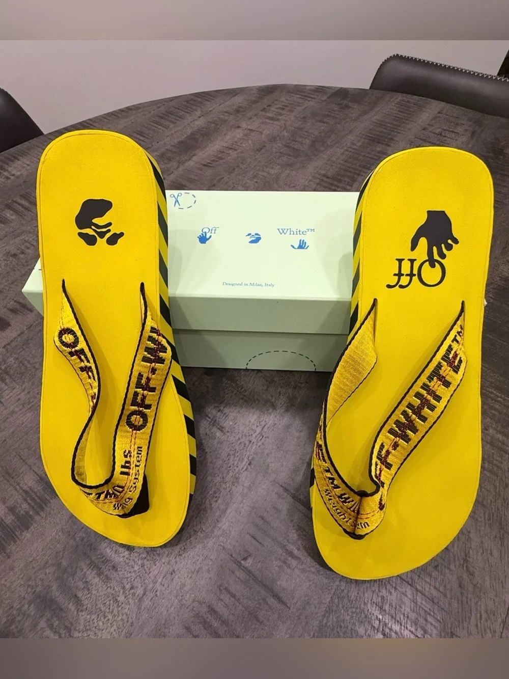 Off-White bold yellow